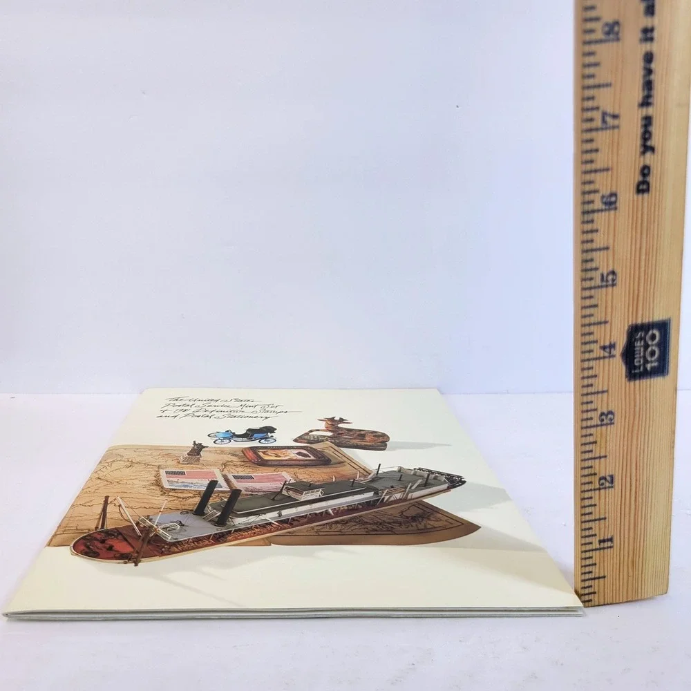 USPS Mint Set 1981 Definitive Stamps Postal Stationery Paperback Collection Book